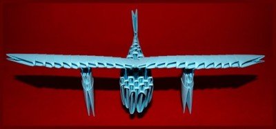 Модульне орігамі Літак схема зборки