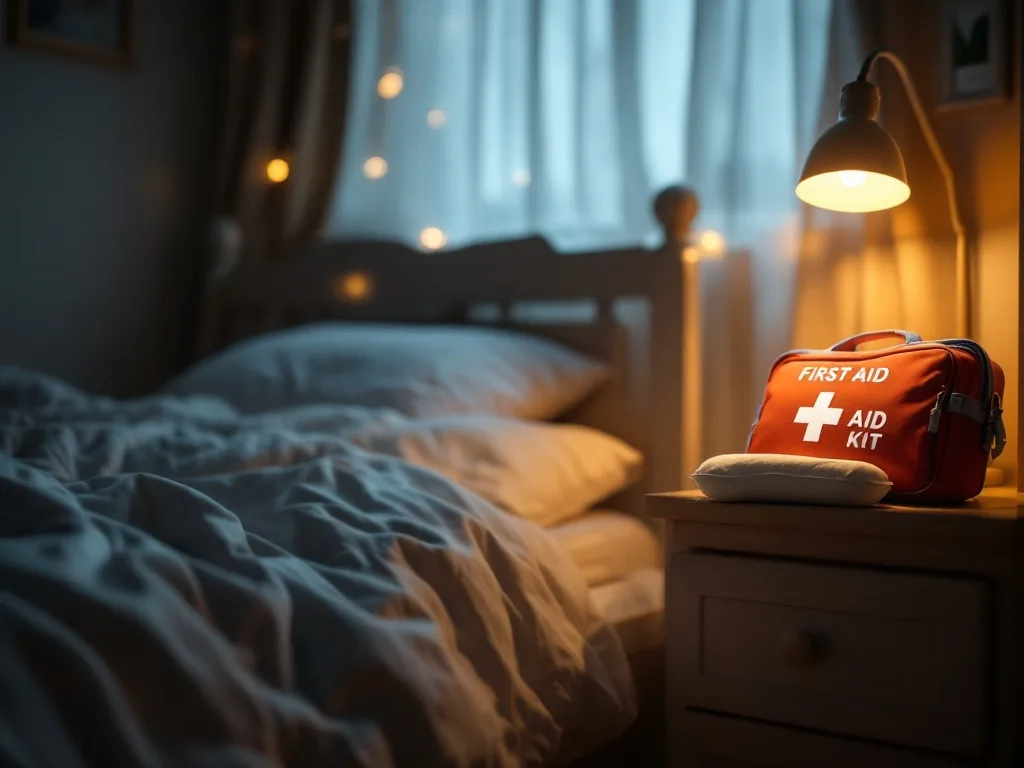 child fell from bed and hit their head, first-aid guidance