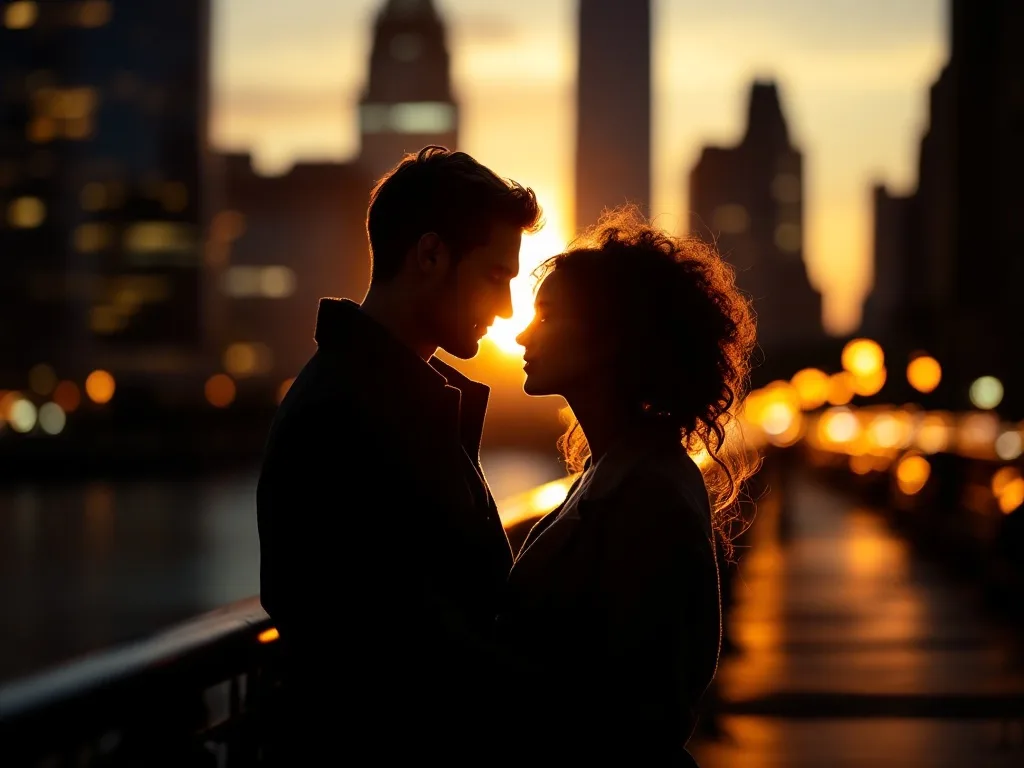 romantic first-date mood, anticipation of a kiss