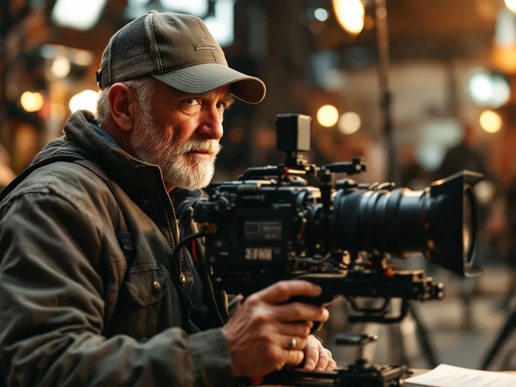 Hollywood film director archetype (Steven Spielberg context, non-likeness)