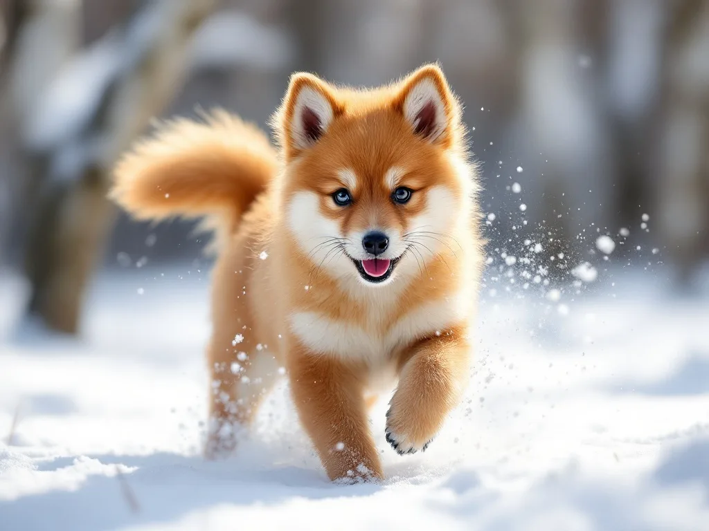 Karelo-Finnish Laika (Finnish Spitz, puppy)