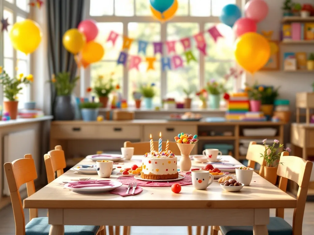 celebrating a birthday in kindergarten