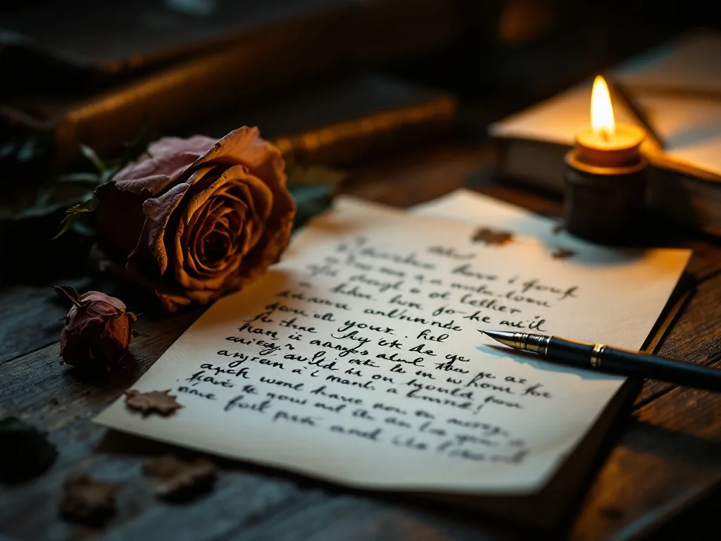 writing a heartfelt letter after a breakup