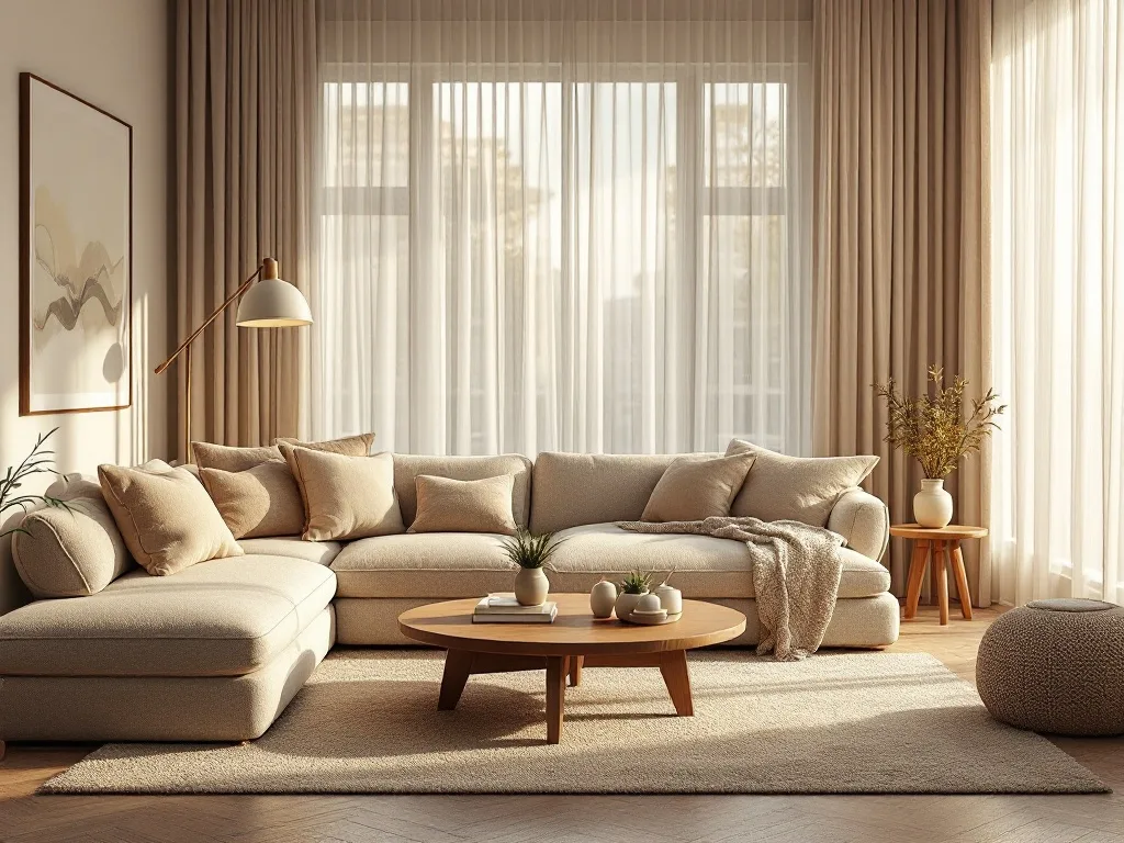 modern styled living room interior