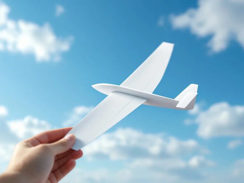 Long-distance paper glider