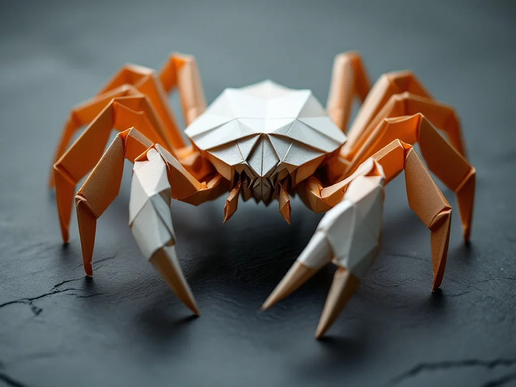Advanced origami crab-spider